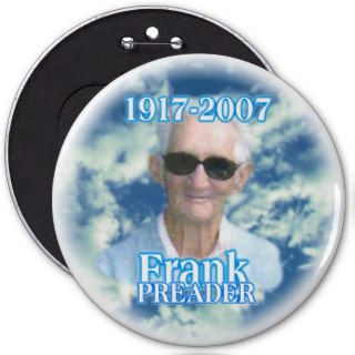 Round memorial button photo badge