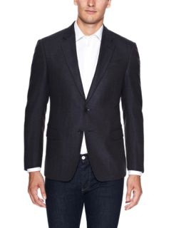 Blurred Plaid Suit Jacket by Armani Collezioni