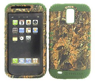 BUMPER CASE FOR SAMSUNG GALAXY S II T989 ARMY GREEN SKIN CAMO BROWN LEAVES HARD CASE: Cell Phones & Accessories