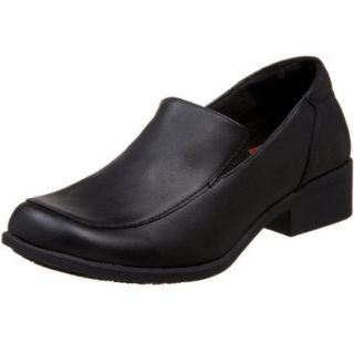 Skechers for Work Women's Realize Stacked Heel Loafer, Black, 6.5 M US: Loafer Flats: Shoes