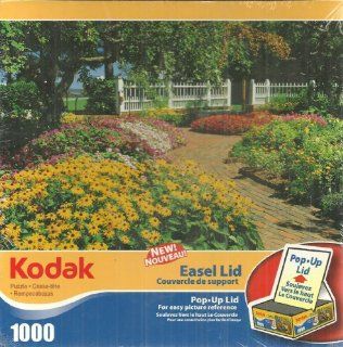Kodak Prescott Park NH 1000 Piece Jigsaw Puzzle With Pop Up Easel Lid: Toys & Games