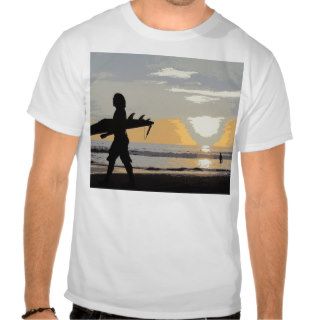 Costa Rica Sunset Surf T shirt