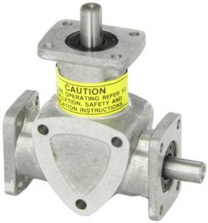Boston Gear RA621 Right Angle Spiral Bevel Gear Drive, 1:1 Ratio, 2 Way Shaft: Industrial & Scientific