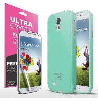 Cellto Samsung Galaxy S4 IV i9500 Premium Slim Fit Flexible TPU Case Cover & Screen Protector (Samsung Galaxy S4 / Compatible to Sprint , AT&T, T Mobile, US Cellular, Verizon, and All International (Mint) Cell Phones & Accessories