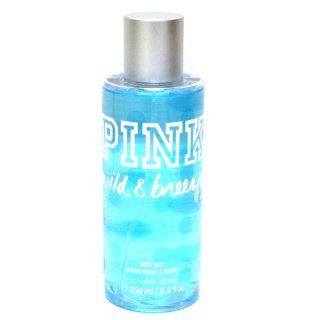 Victoria's Secret Pink Wild & Breezy Body Mist 250 ml/8.4 fl oz : Bath And Shower Spray Fragrances : Beauty