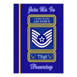 Air Force Technical Sergeant Retirement Invitation