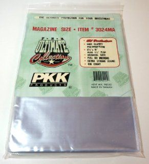 Magazine Storage Bags 8 1/2" x 11" 1 1/2" Flap 100ct PKK : Sports Related Display Cases : Sports & Outdoors