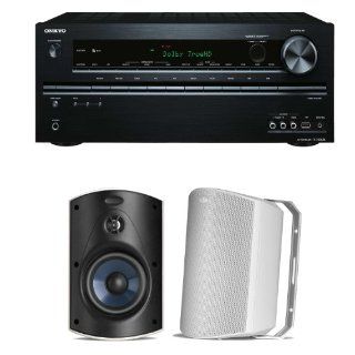 Onkyo TX NR626 7.2 Channel Network A/V Receiver Plus (1) Pair of Polk Audio Atrium 6 All Weather Speakers (White): Electronics