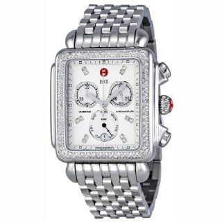 Michele Deco XL Mother of Pearl Stainless Steel Ladies Watch MWW06Z000001 at  Women's Watch store.