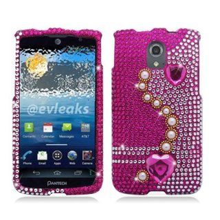 Aimo PNP9090PCLDI636 Dazzling Diamond Bling Case for Pantech Discover P9090   Retail Packaging   Pearl Pink: Cell Phones & Accessories