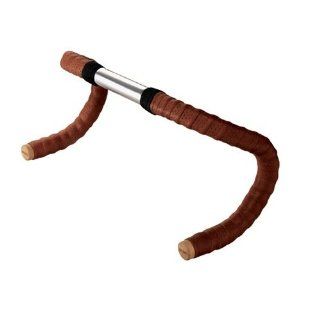 Brooks Saddles Leather Bicycle Bar Tape with Plugs (Antique Brown) : Bike Handlebars : Sports & Outdoors