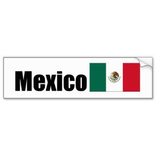 Mexico, Mexican flag Bumper Stickers