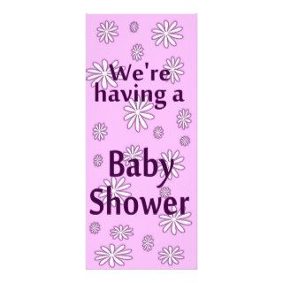 Daisy Pink Baby Girl Shower Invitations