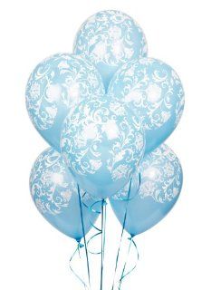 Damask Blue Latex Balloons (50): Toys & Games