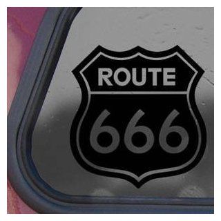 Route 666 Satanic Rob Zombie Devil Black Decal Sticker Wall Black Decal Sticker   Decorative Wall Appliques  