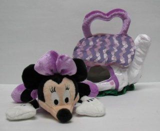 Disney 6" Minnie Mouse Plush with Plush Play House: Toys & Games
