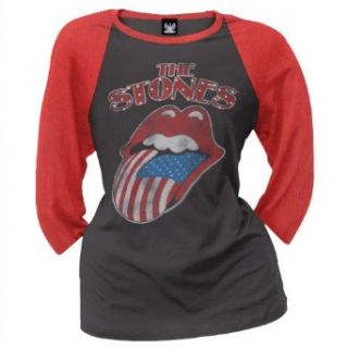 Rolling Stones   Flag Ladies Raglan: Clothing