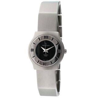 Peugeot Vintage 729BK Deco Style Silvertone Bracelet Watch Peugeot Women's Peugeot Watches