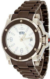 Oniss #ON670 M Men's Day/Date Sapphire Crystal White Dial Brown Ceramic Watch at  Men's Watch store.