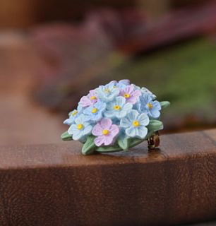 forget me not brooch by good intentions