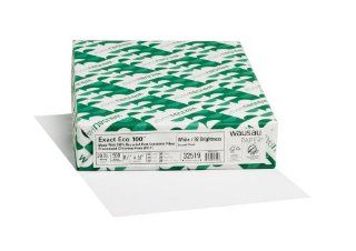 Wausau Exact Eco 100% Recycled Copy Paper, 92 Brightness, 20 lb, 8.5 x 14 Inches, White, 500 Sheets (32519) : Multipurpose Paper : Office Products