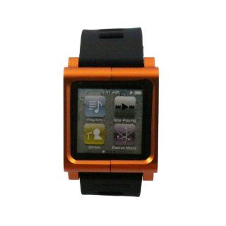 Zehui Orange Blade Aluminum Watch Band Wrist Cover Case For Ipod Nano 6 6Nd 6G 6Th : MP3 Players & Accessories