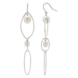 Sterling Silver Freshwater Cultured Pearl Earrings 6 6.5mm 9 9.5mm   JewelryWeb: Jewelry