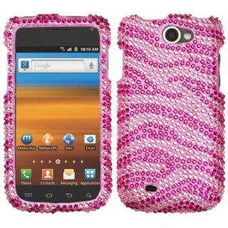MyBat SAMT679HPCDM045NP Dazzling Diamond Bling Case for Samsung Exhibit II 4G/Galaxy Exhibit 4G   Retail Packaging   Zebra Skin   Pink/Hot Pink: Cell Phones & Accessories