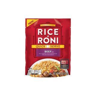 Rice a roni Rice A Roni Quick Serve Beef 4.3 OZ (Pack of 12)  Gourmet Food  Grocery & Gourmet Food