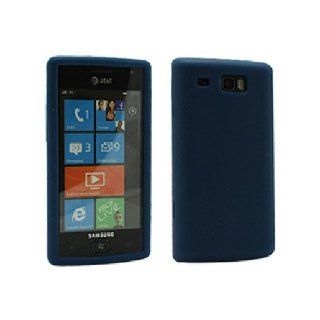 Blue Soft Silicone Gel Skin Cover Case for Samsung Focus Flash SGH I677 Cell Phones & Accessories