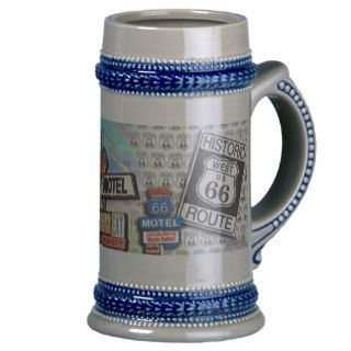 ROUTE 66 Beer Steins PopArtDiva Mugs