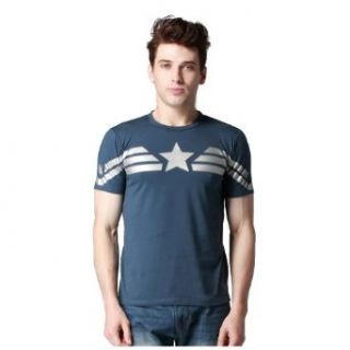 Captain America 2: The Winter Soldier Cosplay T Shirt Costume: Clothing