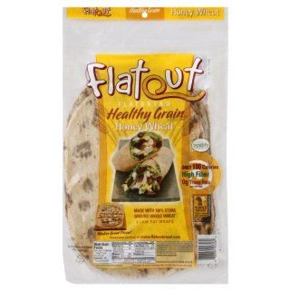 Flatout Healthy Grain Flatbread Honey Wheat 11.2 Oz Wraps  2 Pack : Wheat Crackers : Grocery & Gourmet Food