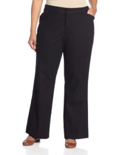 Dickies Women's Plus Size Relaxed Straight Stretch Twill Pant Black Dickies Pants