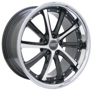 Concept One C 10 (Series 689) Black/Machined with Chrome Lip   19 x 8.5 Inch Wheel: Automotive