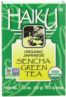 Great Eastern Sun Haiku Organic Japanese Teas, Sencha Green, 16 Tea Bag Boxes (Pack of 6) : Grocery & Gourmet Food