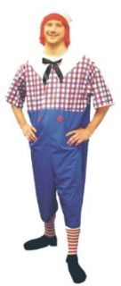 Raggedy Andy Costume   Adult Plus size Costume: Clothing