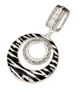Silver Animal Print Scarf Jewelry: Jewelry