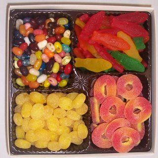 Scott's Cakes Large 4 Pack Peach Rings, Swedish Fish, Assorted Jelly Beans, & Lemon Drops : Gummy Candy : Grocery & Gourmet Food