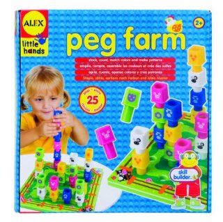 ALEX Toys   Early Learning Peg Farm  Little Hands 1477 New Born, Baby, Child, Kid, Infant  Infant And Toddler Apparel Accessories  Baby
