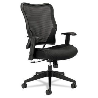New   VL702 High Back Swivel/Tilt Work Chair, Black Mesh by basyx: Office Products