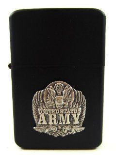 U.S. Army Eagle Wing Emblem Matte Black Lighter: Sports & Outdoors
