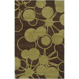 Jef Designs Bubble Brown/Green Rug OMR1012 Rug Size: 2 x 3