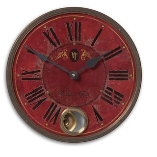 Villa Tesio Weathered Red 11 inch Wall Clock