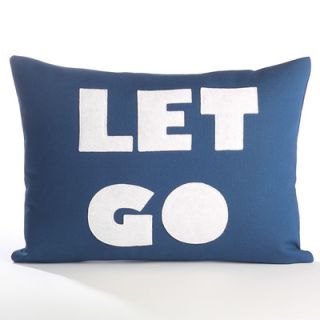 Alexandra Ferguson Zen Master Let Go Pillow LETGO 104 Color: Cream Canvas / T