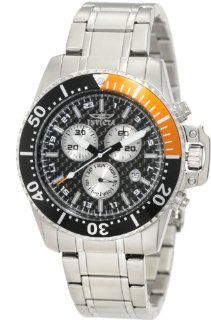 Invicta Men's 11282 Pro Diver Chronograph Black Carbon Fiber Dial Stainless Steel Watch Invicta Watches