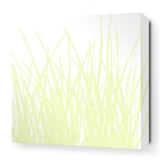 Inhabit Soak Grass Stretched Graphic Art on Canvas in Dew GRSDEW Size 16 x 16