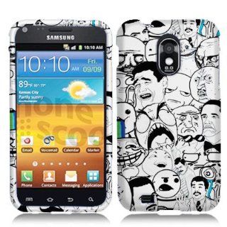Unique, Fun & Cool Hard Case for D710 R760 Samsung Galaxy SII Trendy Design Meme Memes Rage Cartoons Rage Comics Faceplate Cell Phones & Accessories