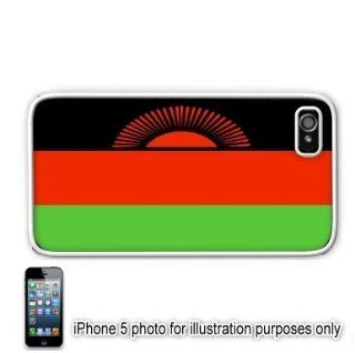 Malawi Flag Apple iPhone 5 Hard Back Case Cover Skin White Cell Phones & Accessories