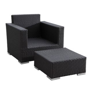 Sunset West Solana Club Chair and Ottoman with Cushions